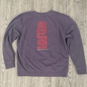 Smith Optics Purple Crewneck with Red Vertical Graphic